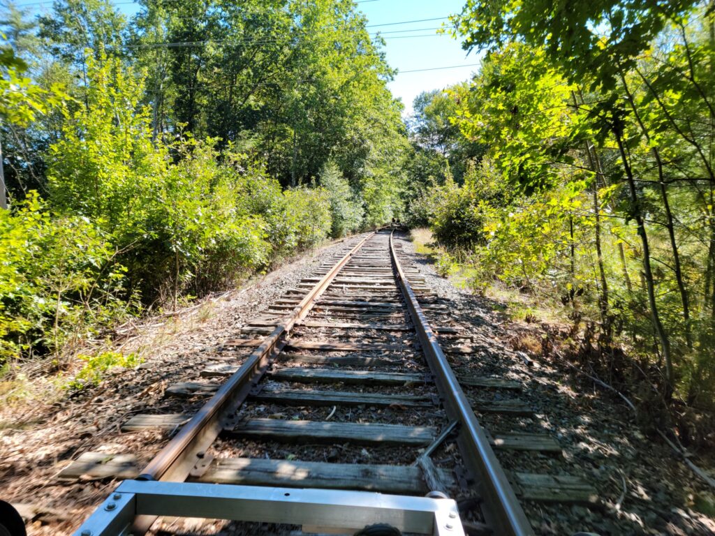 Scenic RailRiders Railbike Tours Concord, NH Woodland Hiker
