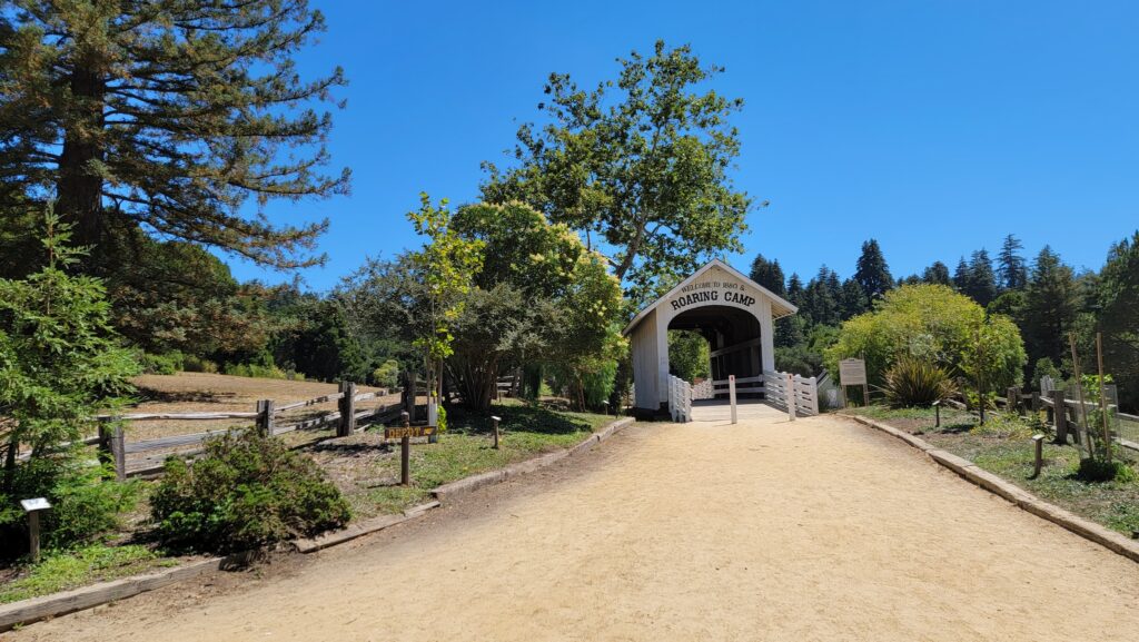 The Shortest Covered Bridge in America - Roaring Camp Covered Bridge